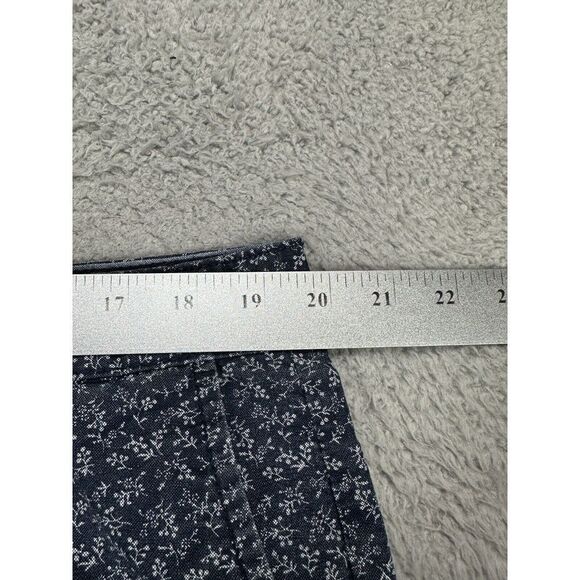 Joe Fresh Shorts Mens 38 Blue Geometric Khakis Chino Pockets Casual Flat Front - Picture 6 of 7